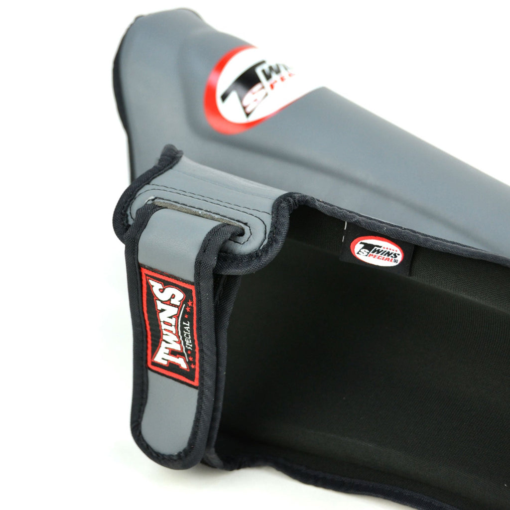 Twins Double Padded Shin Pads Grey