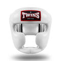 Twins Leather Sparring Headguard HGL3 White