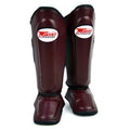 Twins Double Padded Shin Pads Maroon